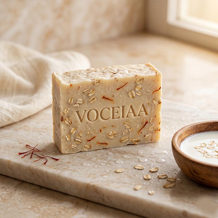 Kesar Milk Oats Soap